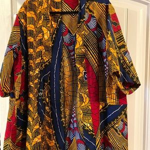 Grassfields print short/tunic sent